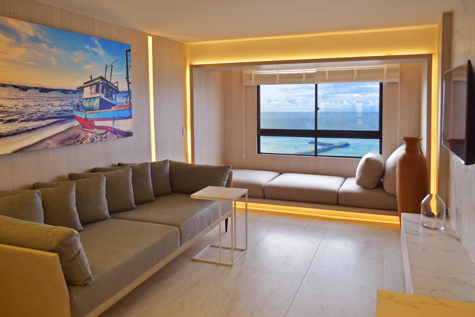 Seara Praia Hotel ฟอร์ตาเลซา ภายนอก รูปภาพ A suite at the hotel